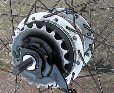 Колесо с планетарной втулкой Shimano Nexus Inter-8
