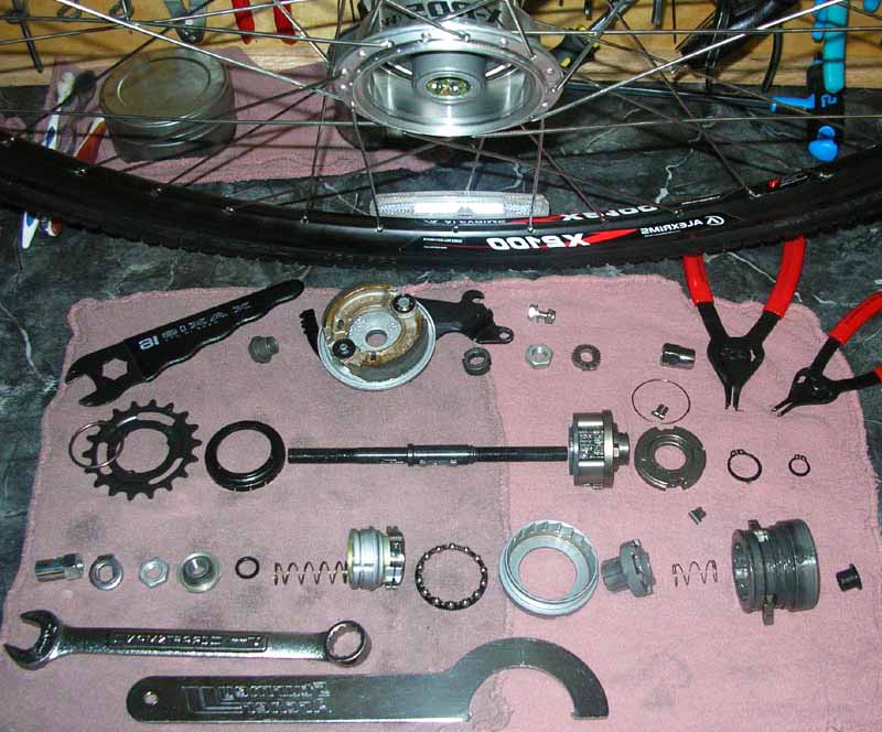 Планетарная втулка Sturmey Archer X-RD5 (W) после разборки