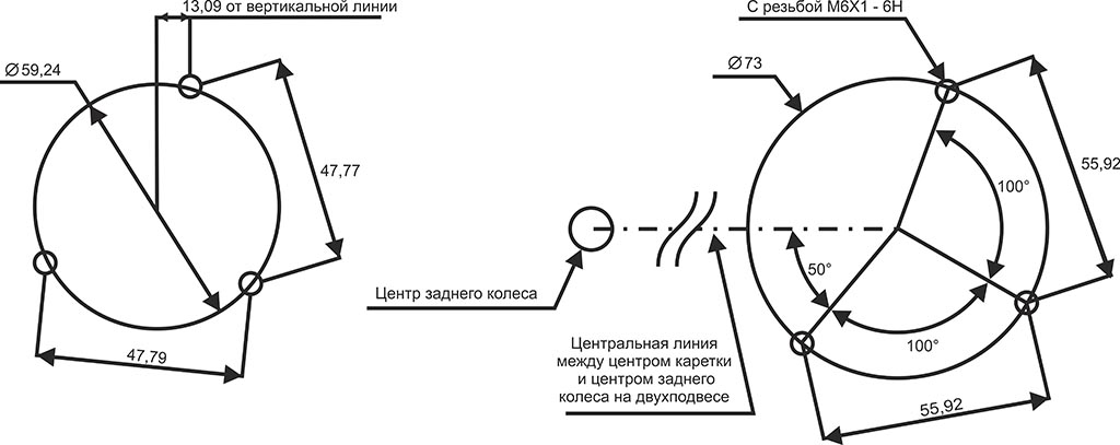 Установка системы HammerSchmidt на каретку с ушками ISCG 05