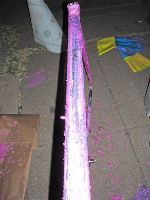 Очистка велосипеда от краски