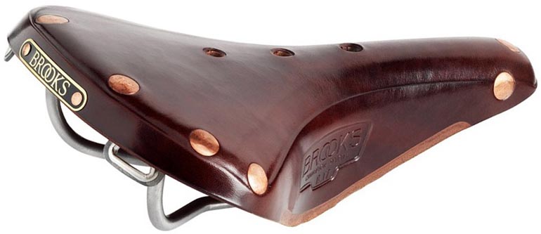 Кожаное седло Brooks B17 Titanium для велосипеда