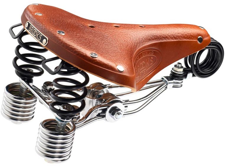Кожаное седло Brooks B135 для велосипеда