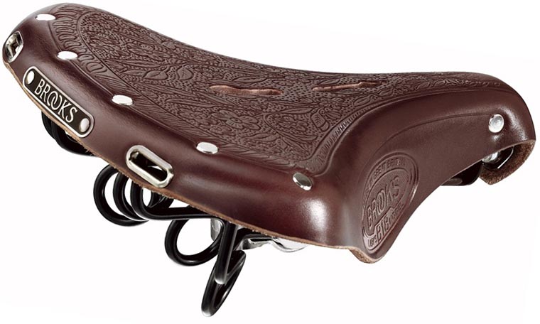 Кожаное седло Brooks B18 Lady для велосипеда