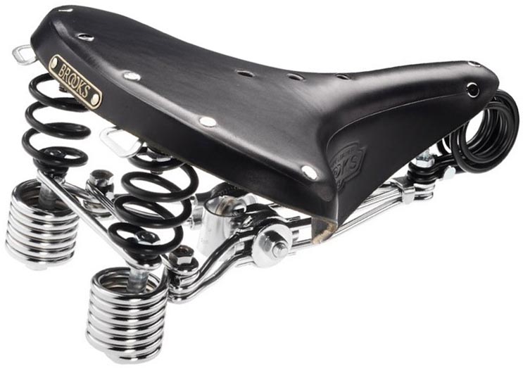 Кожаное седло Brooks B190 для велосипеда