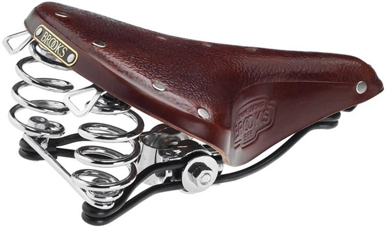 Кожаное седло Brooks B66 для велосипеда