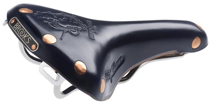Кожаное седло Brooks Blue Swift EHBPC London для велосипеда