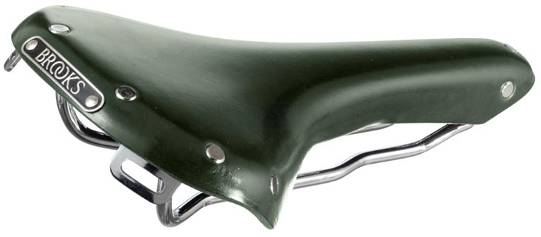 Кожаное седло Brooks Green Swallow BFF Limited Edition для велосипеда