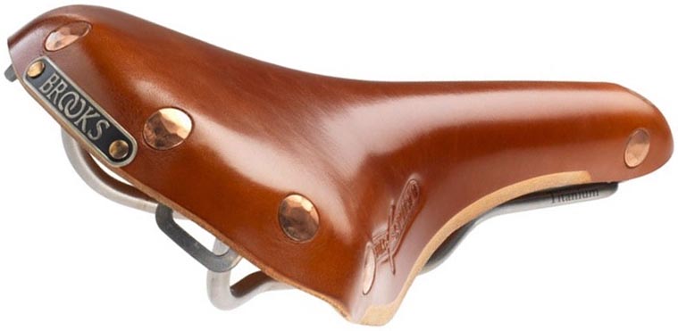 Кожаное седло Brooks Swift Titanium для велосипеда