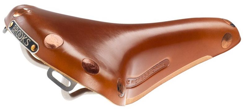 Кожаное седло Brooks Team Pro Titanium для велосипеда