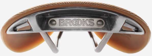 Вид сзади на седло Brooks