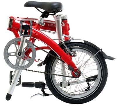 Велосипед Dahon Curve D3 в сложенном состоянии