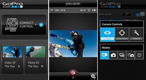 Приложение GoPro для Android и iOS