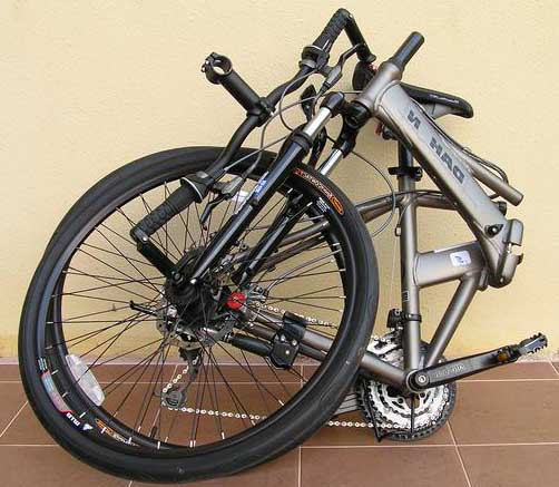 Велосипед Dahon Matrix в сложенном состоянии