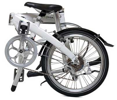 Велосипед Dahon Mu P8 в сложенном состоянии
