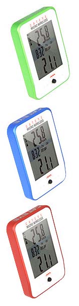 Цвета велокомпьютеров Cateye CC-MC200W Micro Wireless