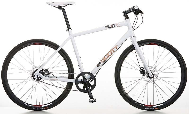 Гибридный велосипед Scott SUB 10 с планетарной втулкой Shimano Alfine