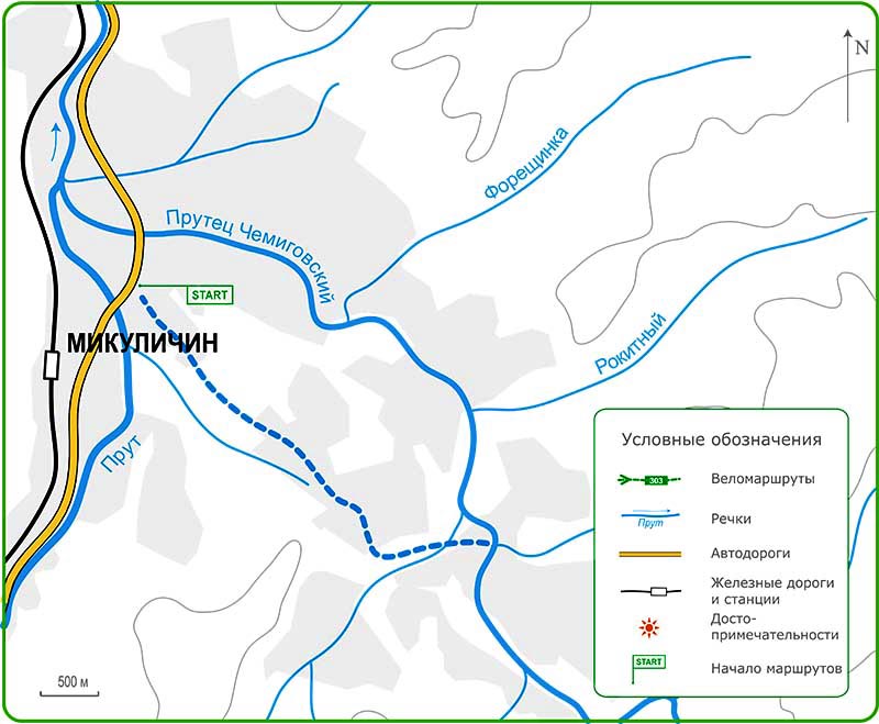 Живописный веломаршрут в Карпатах из Микуличина