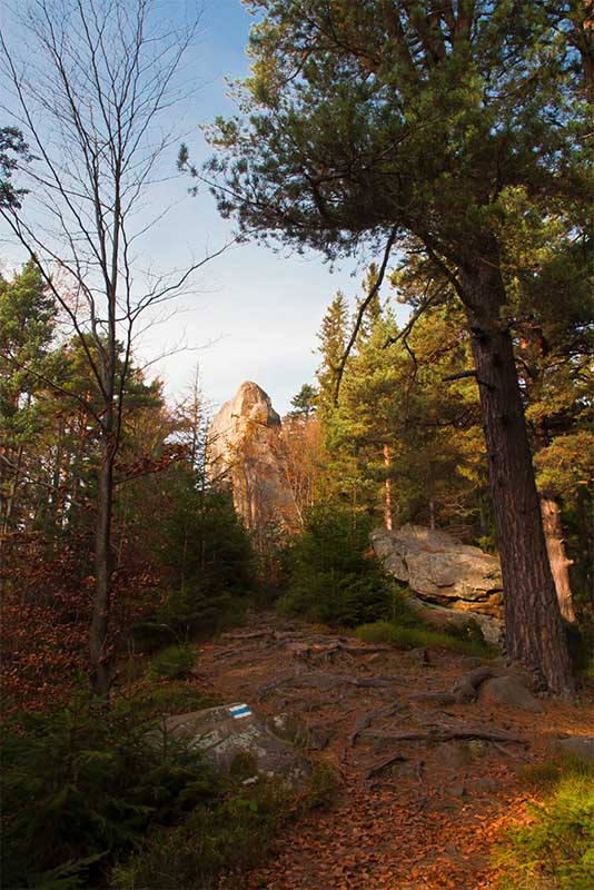 Скала Белый камень в Карпатах